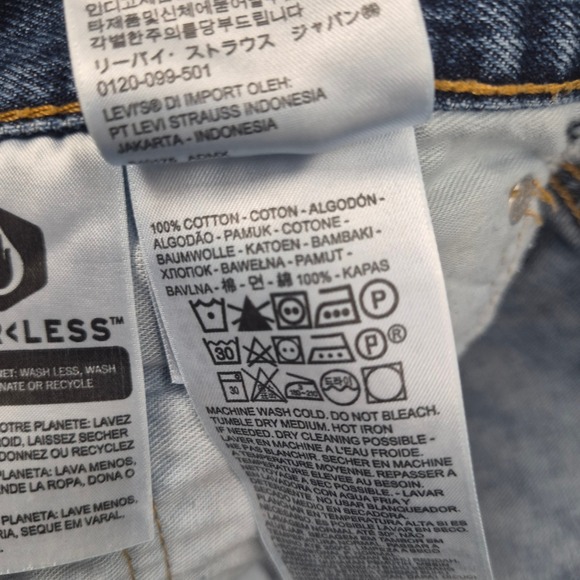 Levi's 44x29 550 Relaxed Fit Jeans Men Dadcore Blue 100% Cotton 01550-4886 Short - Picture 5 of 10